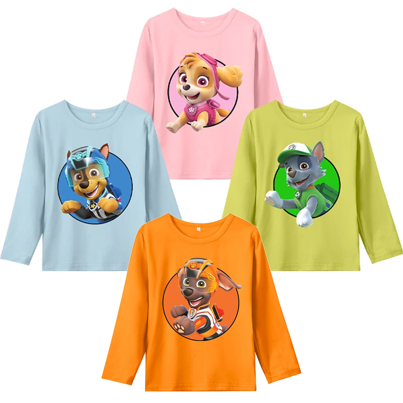 Winter Clothing Clearance - Paw Patrol Long-sleeved T-shirt for Boys