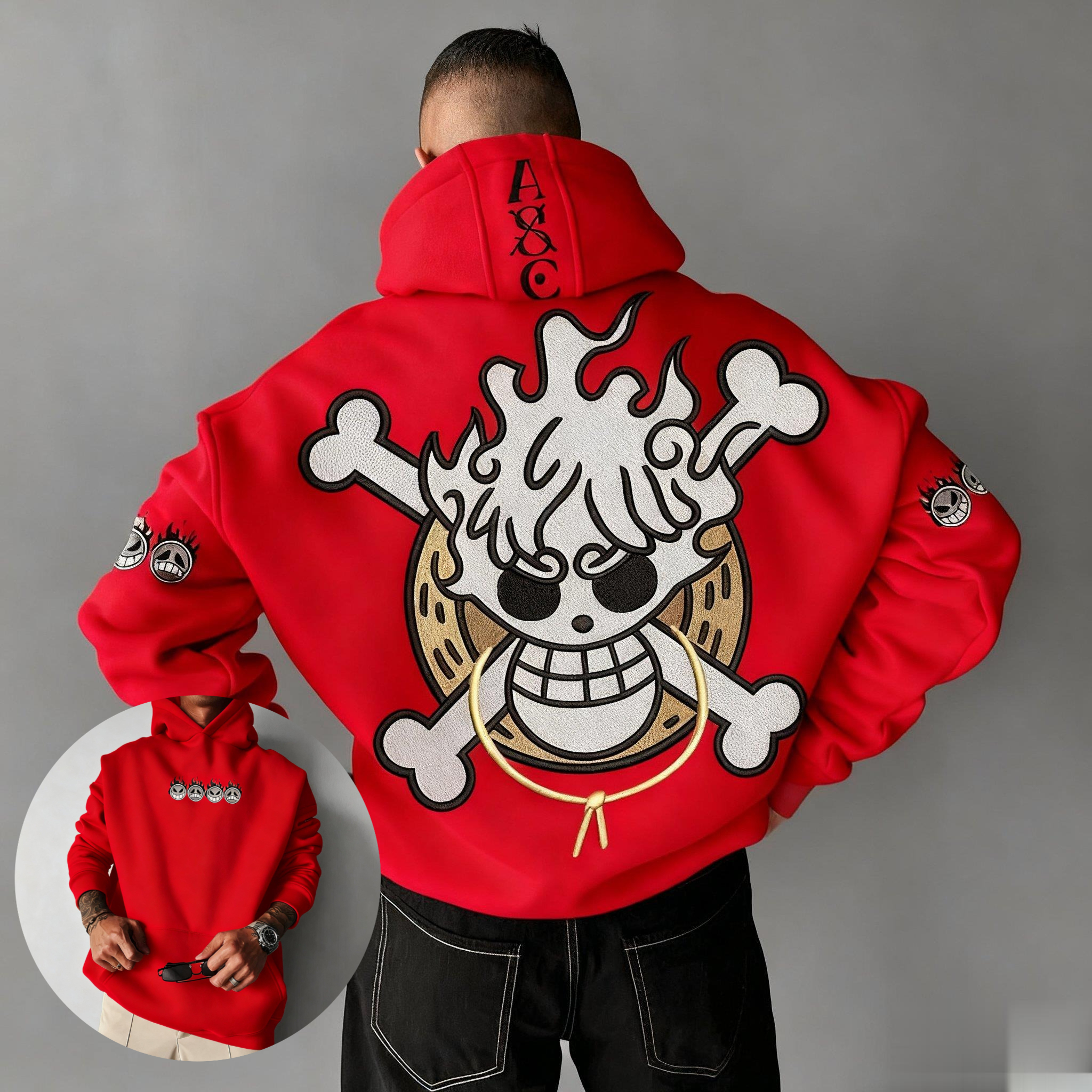Winter Clothing Clearance - Oversized One Piece Anime Hoodie Men