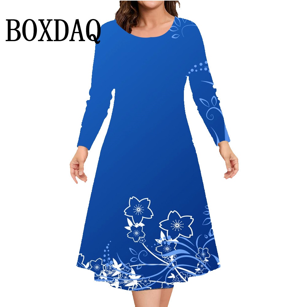Autumn Winter Long Sleeve Dres - Winter Clothing For Plus Size Women reseña y precio