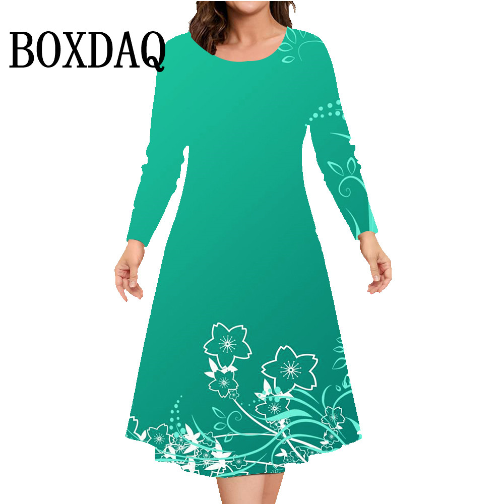 Autumn Winter Long Sleeve Dres - Winter Clothing For Plus Size Women reseña y precio