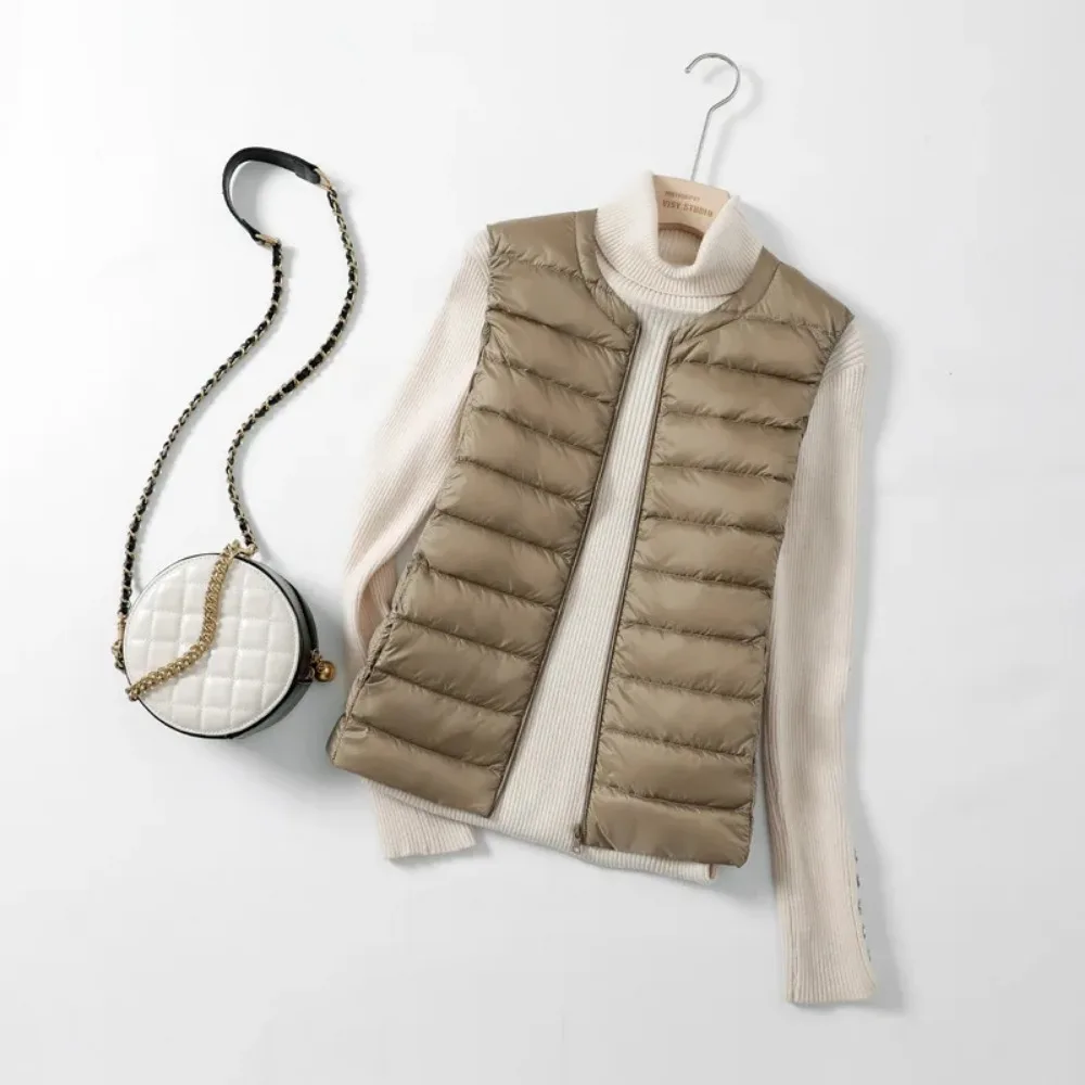 2024 New Women Autumn Winter U - Down Vest Ultralight reseña y precio