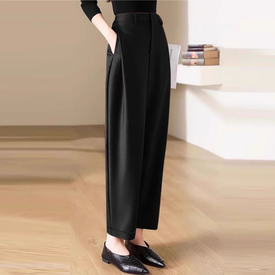 High Waist Slacks Female Trous - Winter Clothing Aesthetic reseña y precio