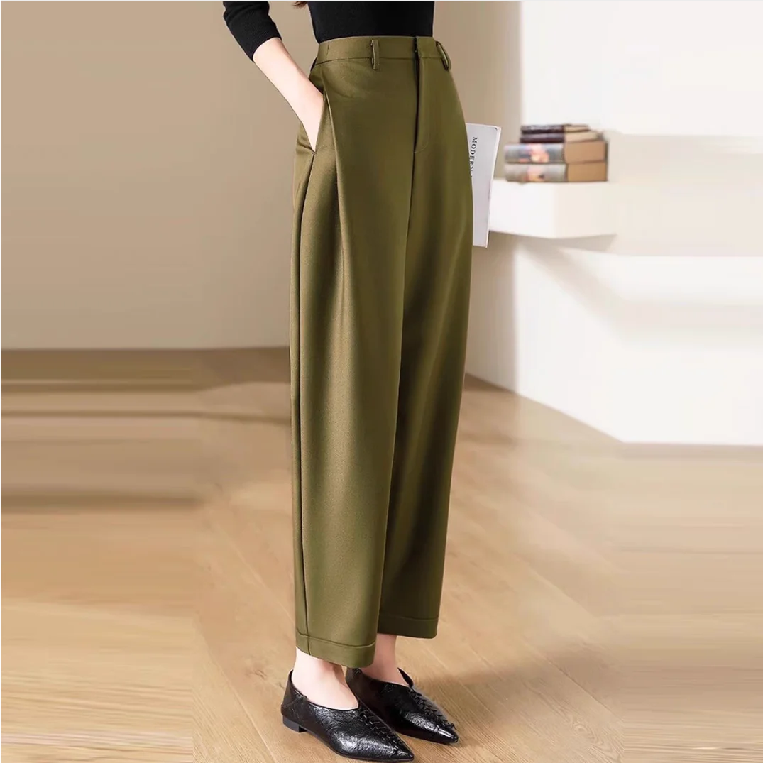 High Waist Slacks Female Trous - Winter Clothing Aesthetic reseña y precio