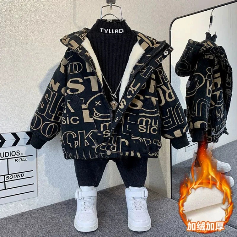 Boys Coat Jacket Overcoat Cott - Winter Clothing Drawing For Kids reseña y precio