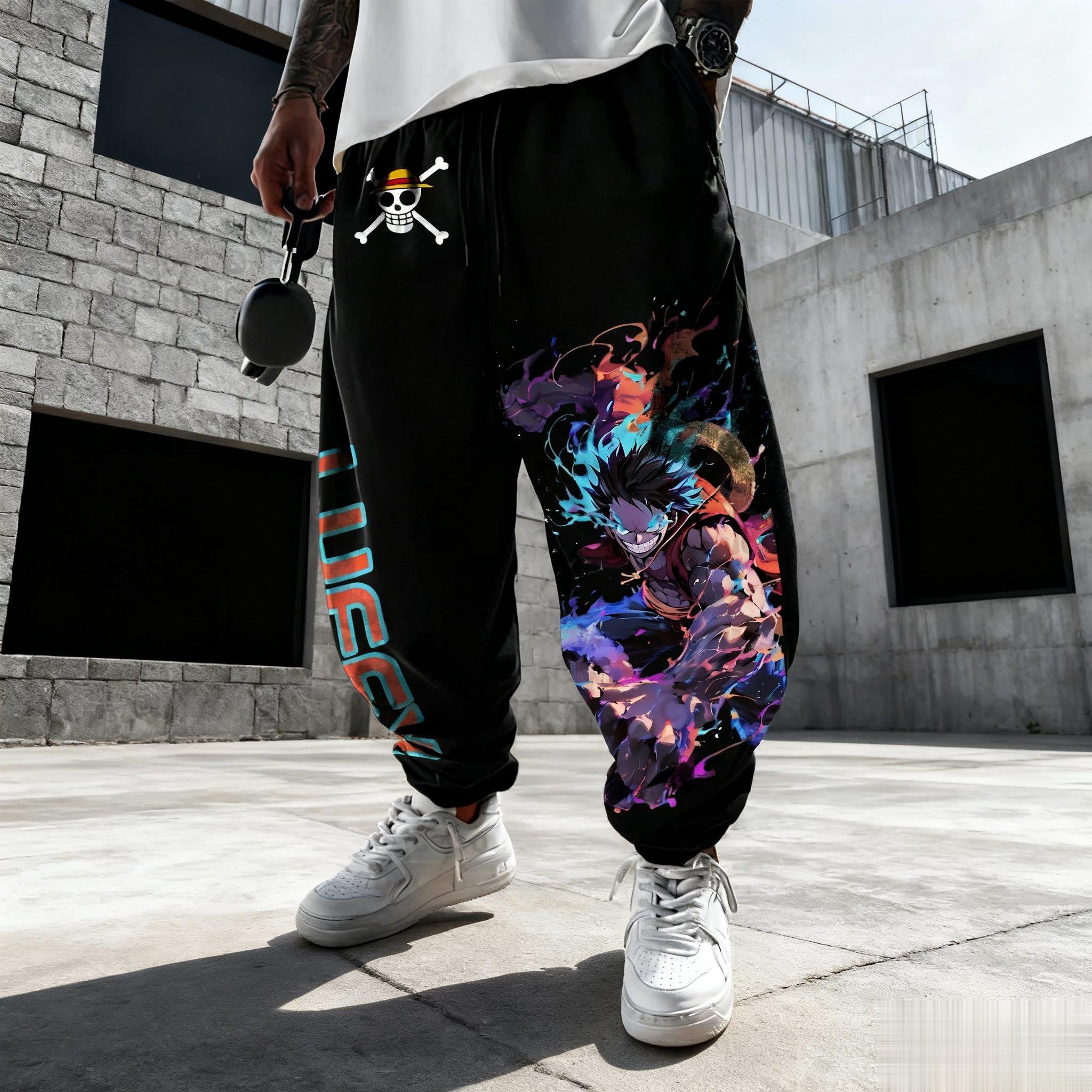 One Piece Luffy Mens Sweatpant - Winter Clothing Clearance reseña y precio