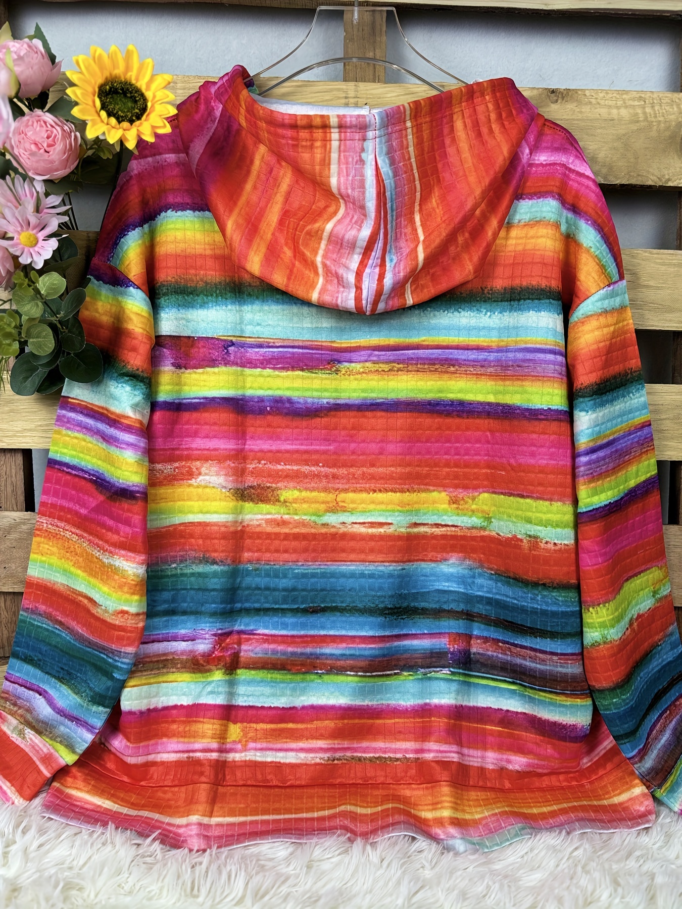 Women's Plus Size Striped Waff - Winter Clothing For Plus Size Women reseña y precio
