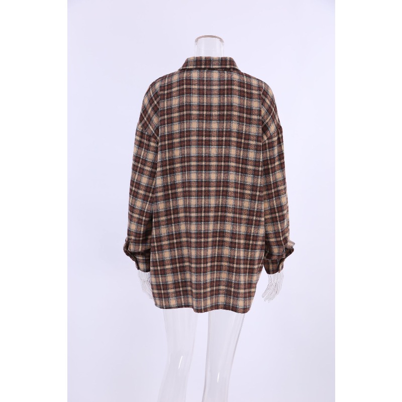 2025 Autumn Casual Plaid Shirt - Winter Clothing Uae reseña y precio