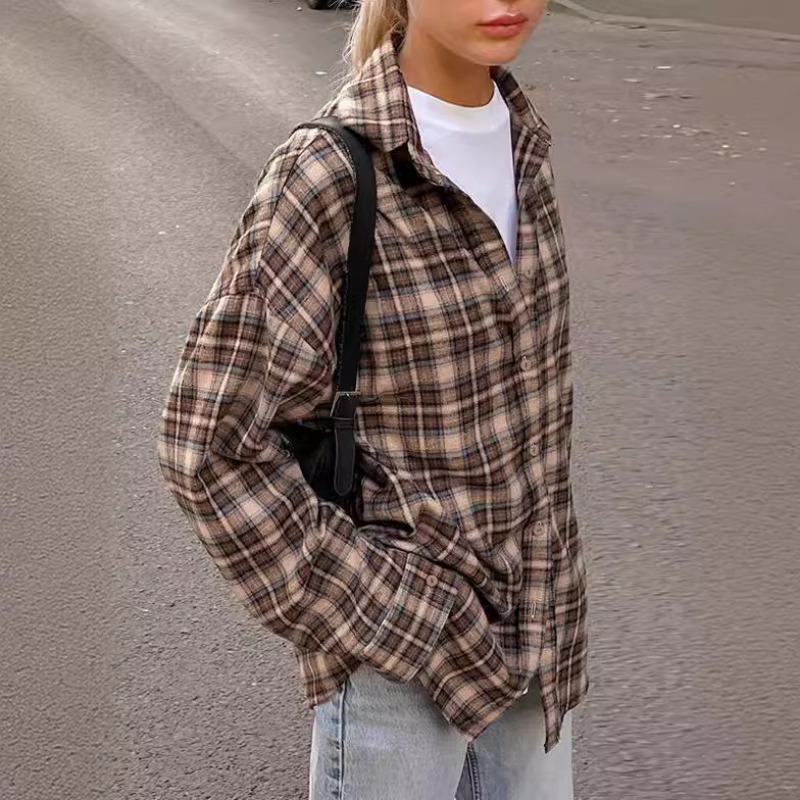 2025 Autumn Casual Plaid Shirt - Winter Clothing Uae reseña y precio