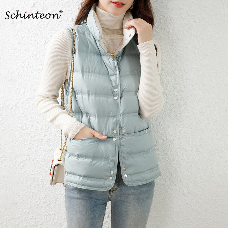 Schinteon Women Ultralight Whi - Down Vest Ultralight reseña y precio