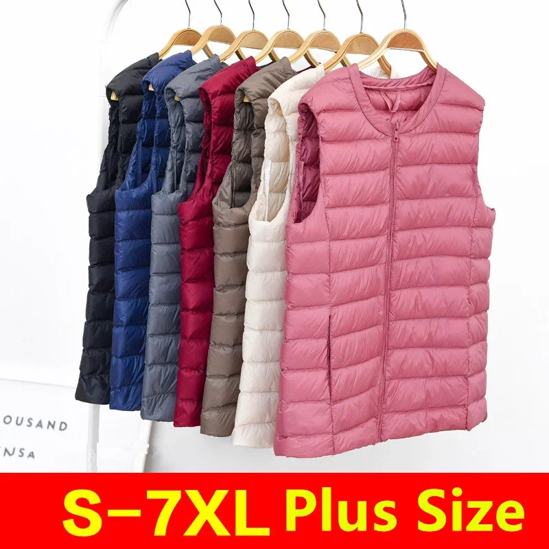 8 Colors Women Sleeveless Zipp - Down Vest Ultralight reseña y precio