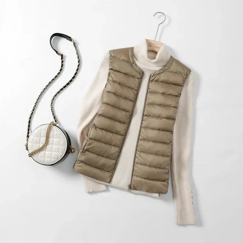 8 Colors Women Sleeveless Zipp - Down Vest Ultralight reseña y precio