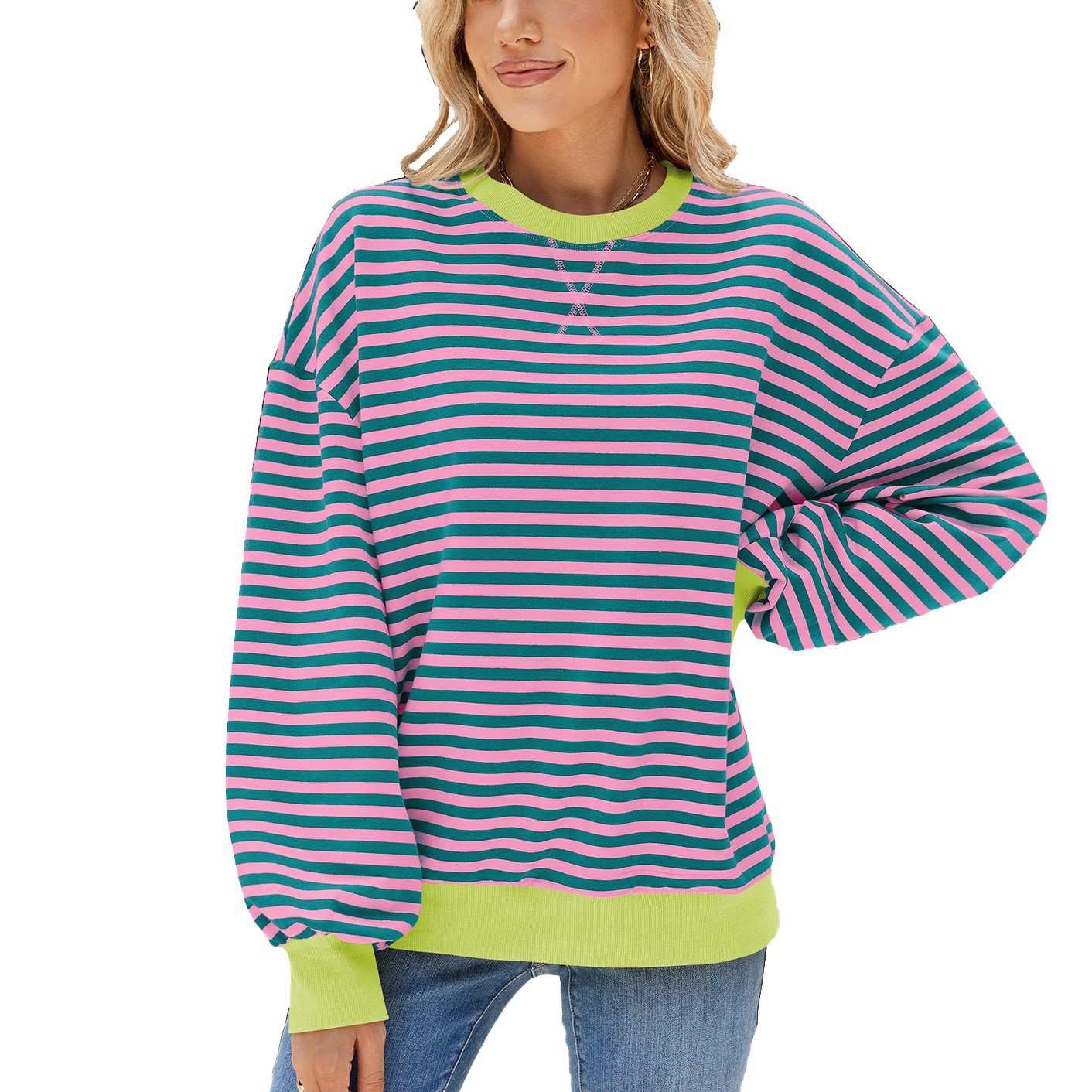 Sudaderas Ropa De Mujer Stripe - Winter Clothing Essentials For Women reseña y precio