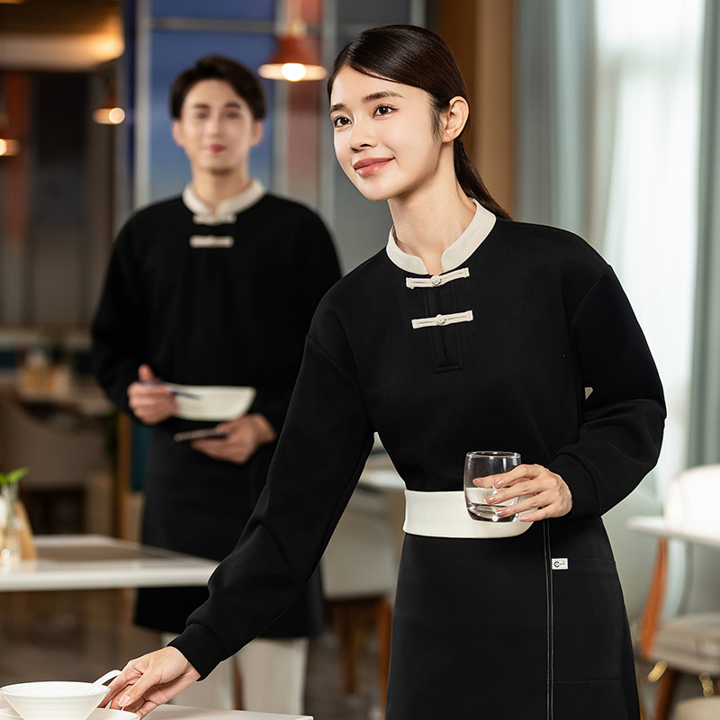 Chinese-style waiter sweatshir - Winter Clothing Companies reseña y precio