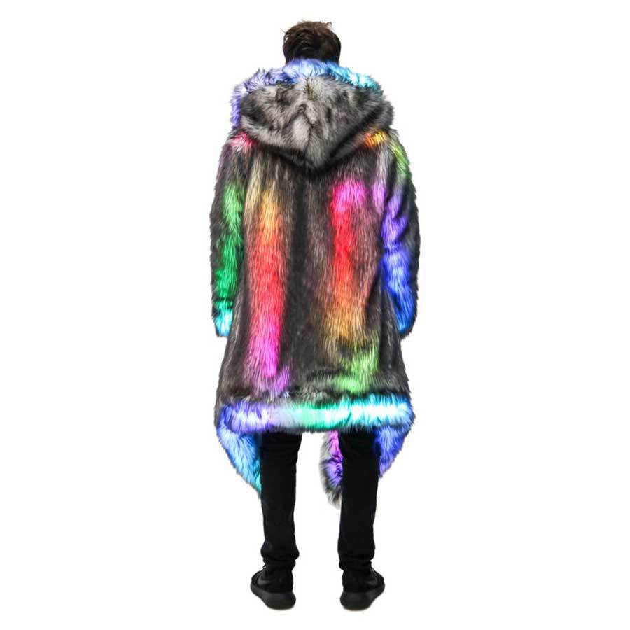 Faux Fur Coat Men Hooded Outer - Winter Clothing Uae reseña y precio