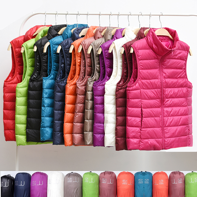 New Women Sleeveless Women's U - Down Vest Ultralight reseña y precio