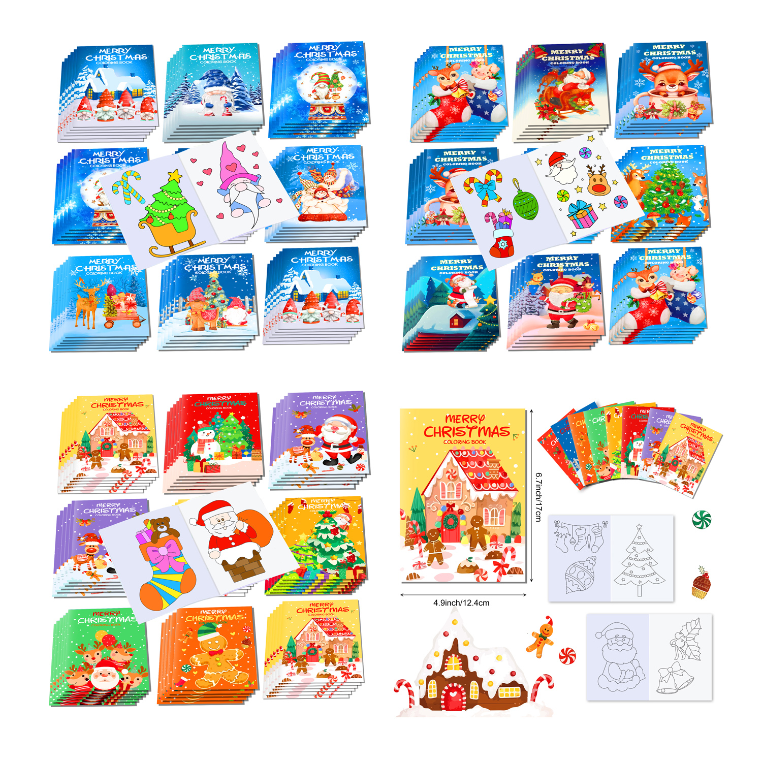 16pcs Cartoon Merry Christmas  - Winter Clothing Drawing For Kids reseña y precio