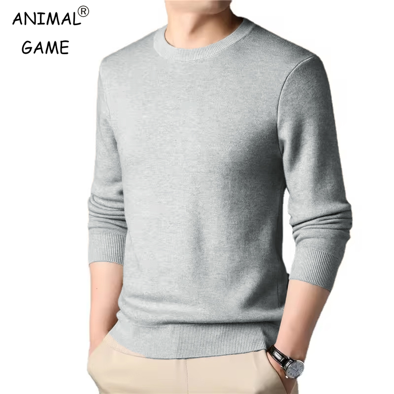 Men's Solid Color Knitted Pull - Winter Clothing Uae reseña y precio