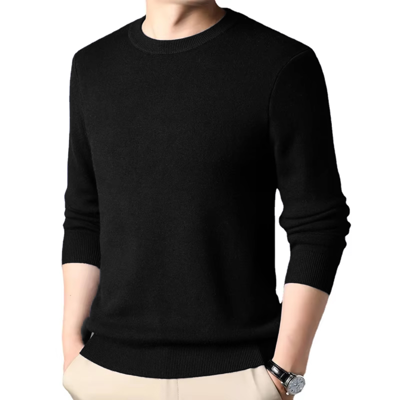 Men's Solid Color Knitted Pull - Winter Clothing Uae reseña y precio