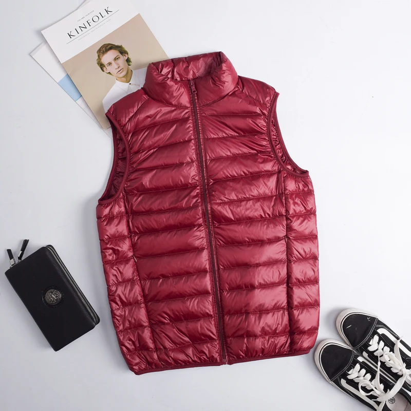 Autumn Winter Men Duck Down Ve - Down Vest Ultralight reseña y precio