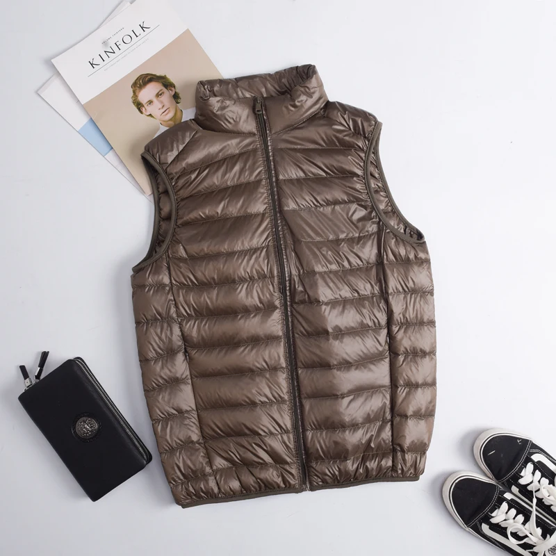 Autumn Winter Men Duck Down Ve - Down Vest Ultralight reseña y precio