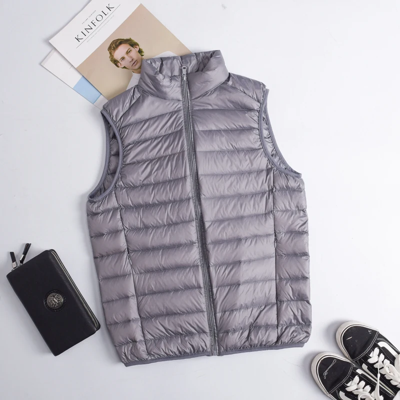 Autumn Winter Men Duck Down Ve - Down Vest Ultralight reseña y precio