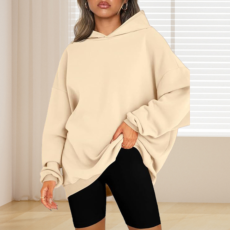 Plus Size Basic Solid Color Ho - Winter Clothing For Plus Size Women reseña y precio