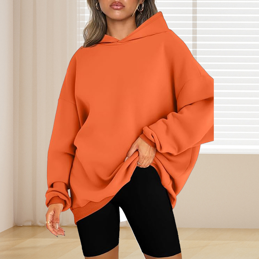 Plus Size Basic Solid Color Ho - Winter Clothing For Plus Size Women reseña y precio