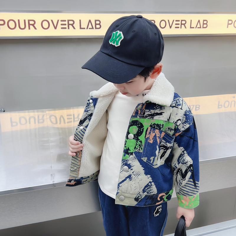 Kids Baby Warm Denim Jacket Pa - Winter Clothing Drawing For Kids reseña y precio