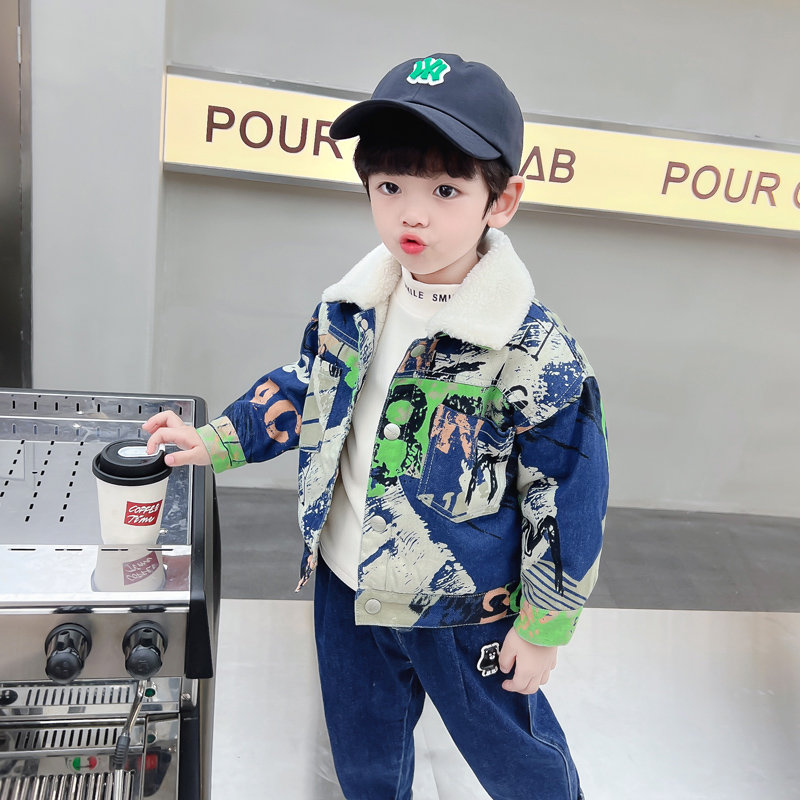 Kids Baby Warm Denim Jacket Pa - Winter Clothing Drawing For Kids reseña y precio