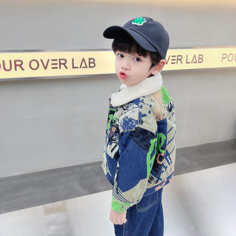 Kids Baby Warm Denim Jacket Pa - Winter Clothing Drawing For Kids reseña y precio