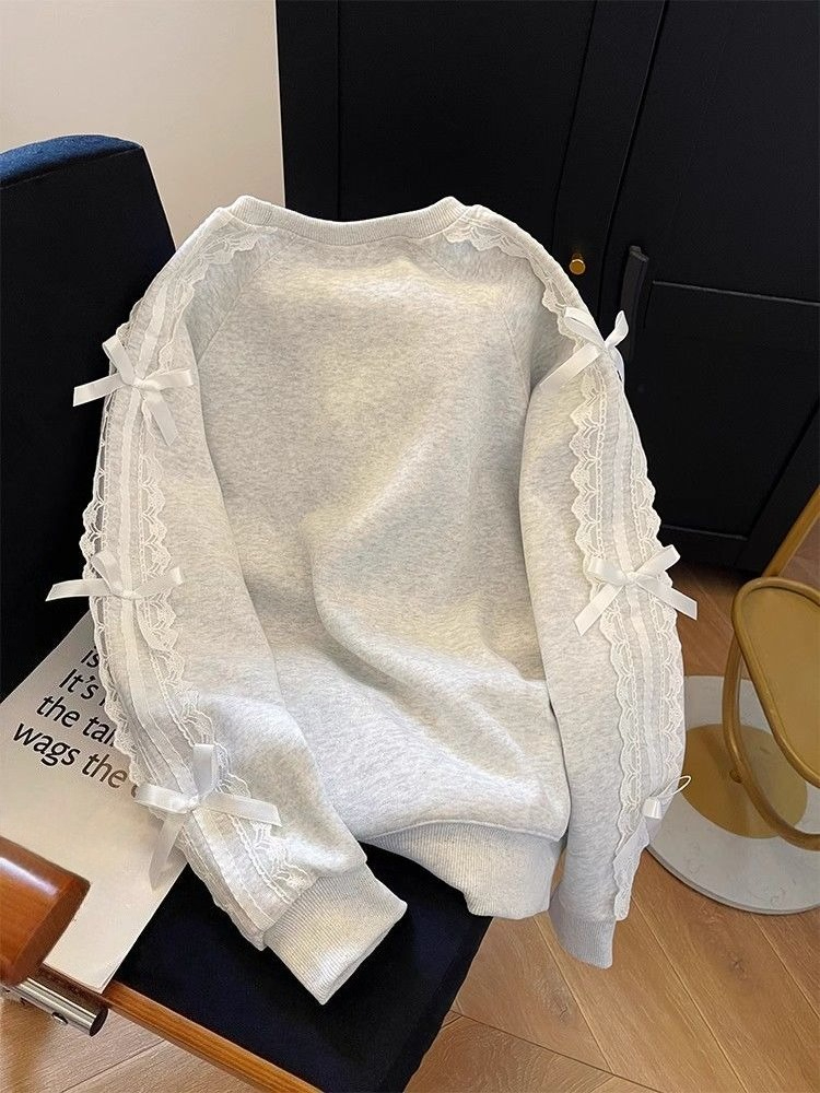 Round Neck Pearl Women's Sweat - Winter Clothing Essentials For Women reseña y precio