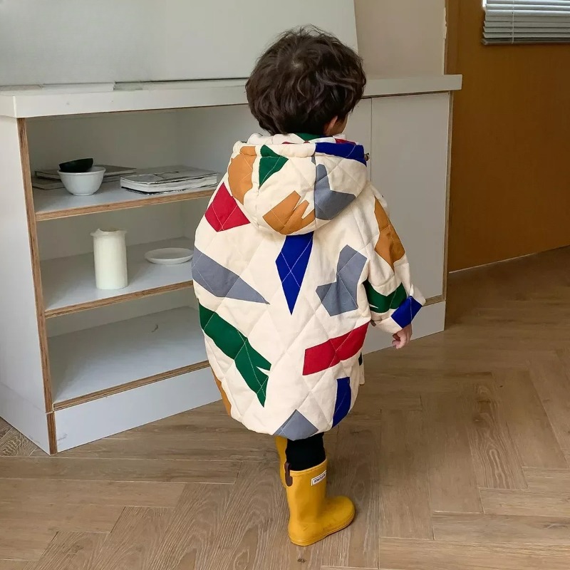 Korean Parka Jacket Kids Winte - Winter Clothing Drawing For Kids reseña y precio