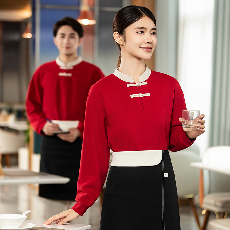 Chinese-style waiter sweatshir - Winter Clothing Companies reseña y precio