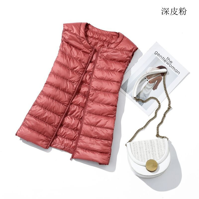 8XL Autumn Winter Women Sleeve - Down Vest Ultralight reseña y precio