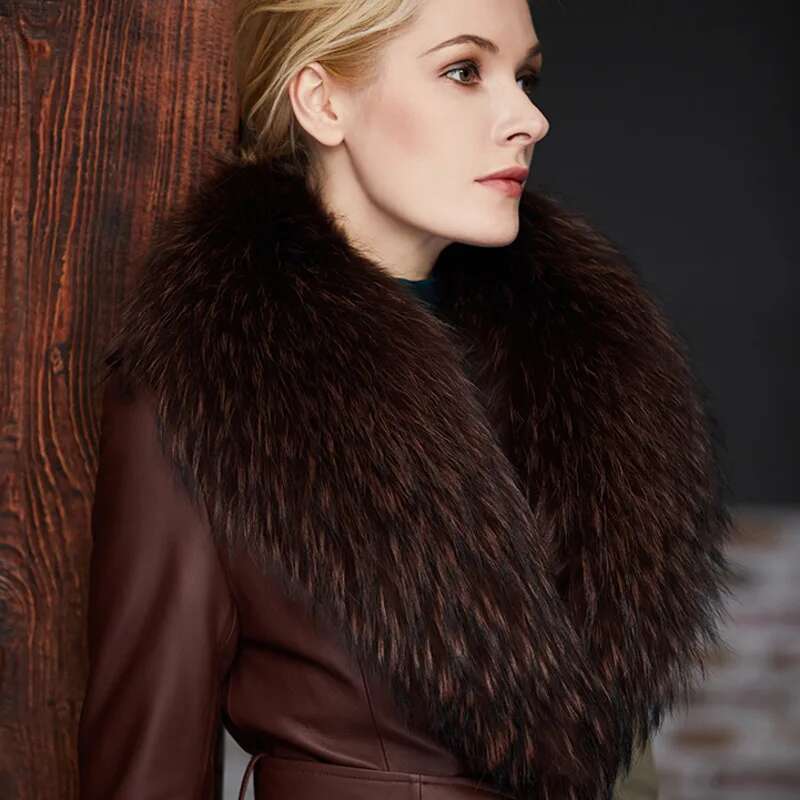 Raccoon Fur Collar Female Wint - Winter Clothing Equipment reseña y precio