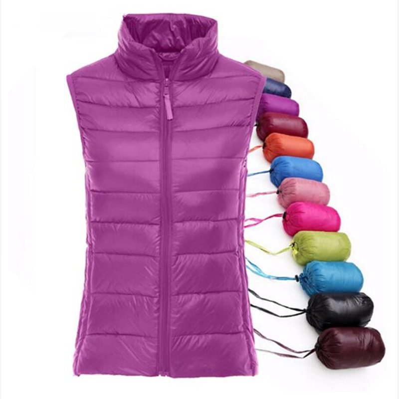 Spring autumn women 90% white  - Down Vest Ultralight reseña y precio