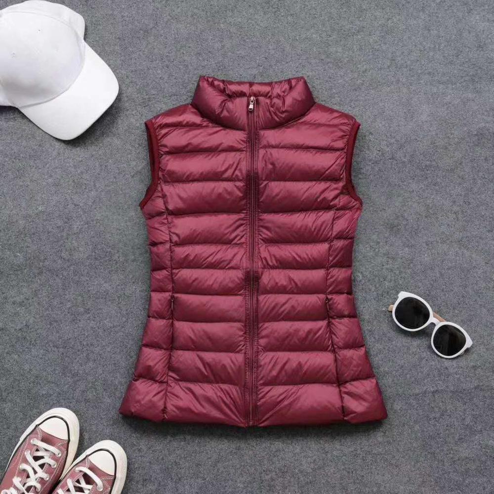 Spring autumn women 90% white  - Down Vest Ultralight reseña y precio