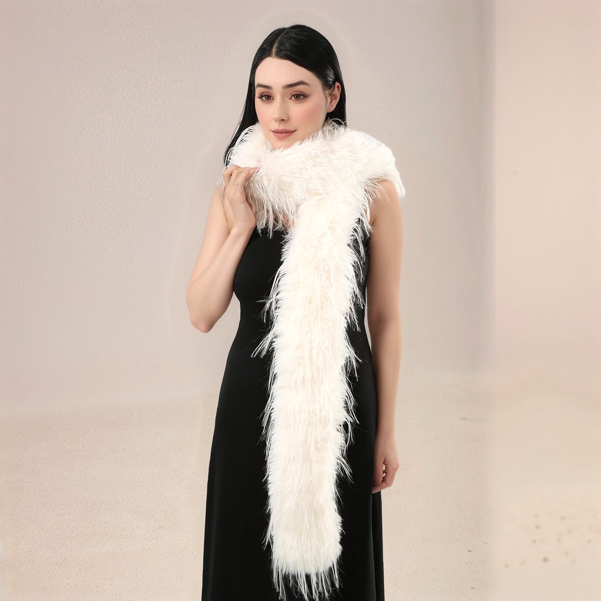 Women Faux Rabbit Fur Long Sca - Winter Clothing Equipment reseña y precio