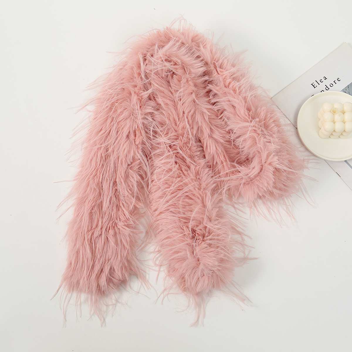 Women Faux Rabbit Fur Long Sca - Winter Clothing Equipment reseña y precio